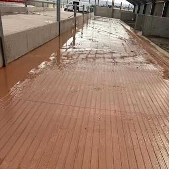 Deep concrete grooving in cattle shed in Dumfries and Galloway